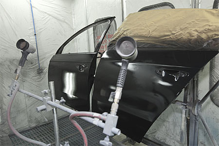 Automotive paint booth