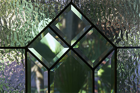 Beveled glass window